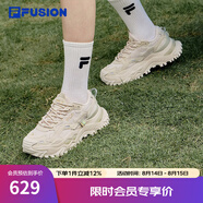 FILA FUSION斐樂(lè )女鞋BIANCO老爹鞋季新款硬糖鞋休閑鞋厚底運動(dòng)鞋女 夏威夷果黃-MS 39