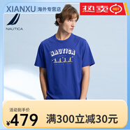 諾帝卡[涼感]NAUTICA/男裝夏季休閑涼爽短袖圓領(lǐng)T恤TS3209 40P寶藍(232) S 均碼