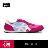 Onitsuka Tiger鬼塚虎新款運(yùn)動(dòng)休閑鞋男女運(yùn)動(dòng)鞋慢跑鞋SERRANO? 粉色/藍(lán)色 41.5