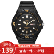 卡西歐(CASIO)學(xué)生運動(dòng)手表男 簡(jiǎn)約防水兒童表日期星期樹(shù)脂皮帶手表 MRW-200H-1E