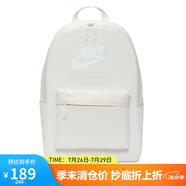 耐克NIKE男女雙肩包 書包  HERITAGE  休閑包DC4244-104白 均碼