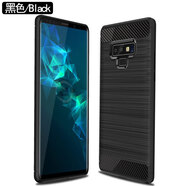 維諾亞適用三星Note9手機(jī)殼三星Note8保護(hù)套碳纖維拉絲紋TPU防摔 黑色 三星Note9