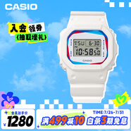 卡西歐（CASIO）手表男G-SHOCK小方塊運(yùn)動學(xué)生電子日韓表送男友禮物DWE-5600PR-2