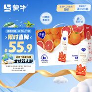蒙牛純甄高端輕酪乳風味酸奶紅西柚口味230g×10瓶 禮盒裝