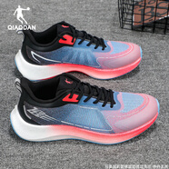 喬丹男鞋飛影3.0專業(yè)跑鞋透氣輕便減震競速跑步鞋防滑耐磨運(yùn)動鞋男 虛擬紅/海鹽藍(lán) 43