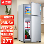 志高（CHIGO）小冰箱迷你小型家用冷藏冷凍兩用宿舍出租房用雙門辦公室電冰箱節(jié)能省電 【店長推薦】48L銀色【三天約一度電】