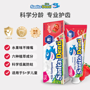 莎卡（sanita-denti）兒童牙膏6-12歲含氟防蛀 青少年牙膏兒童防齲齒抑菌不辣口 草莓味