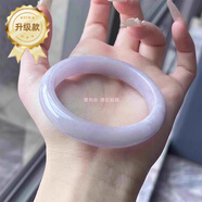DL 1998胖東來(lái)品質(zhì)紫羅蘭翡翠奧利絲燃檀香高端緬甸冰種紫色翡翠玉手鐲子 高端升級(jí)款“燃檀香”紫羅蘭 54mm-55mm【玉石吊墜+高端禮盒】