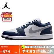 耐克NIKE緩震籃球鞋男喬丹AJ1 JORDAN1運動鞋 553558-141白藍(lán)44