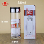 富光高硼硅單層玻璃杯帶濾網(wǎng)G1613大容量泡茶新款水杯定制印字 單層無(wú)網(wǎng)280毫升細長(cháng)送杯套