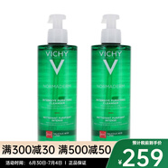 薇姿（VICHY）凈顏無瑕祛痘保濕潔面啫喱 洗面奶 清潔護(hù)膚品 潔面啫喱兩瓶 400ml