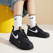 耐克（NIKE）女鞋2025新款夏季AIR FORCE1空軍一號(hào)白休閑鞋運(yùn)動(dòng)鞋低幫板鞋大童 AF1/黑色白勾 38