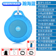 朗琴朗琴T350藍牙小音箱迷你低音炮大音量戶(hù)外運動(dòng)便攜式跑步插卡音響 藍色+讀卡器+充電線(xiàn)+音頻線(xiàn)