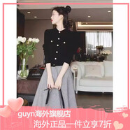 GUYN歐洲站秋裝女款2025年新款冷淡風(fēng)高級(jí)感御姐輕熟風(fēng)套裝裙子兩件套 黑色 M 均碼