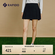 Rapido靂霹道春秋女士GOLF高爾夫百褶裙休閑運動(dòng)半身裙CP3127Z01 黑色 L 165/70A