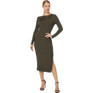 Ted Baker女款無(wú)袖針織連衣裙時(shí)尚修身日常穿搭 Dark Green 均碼 |2