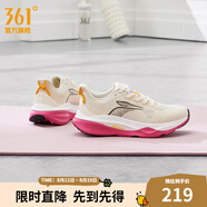361度運動鞋男鞋赤焰4秋季網(wǎng)面透氣跑鞋男輕便通勤減震專業(yè)跑步鞋 香草冰淇淋【女】 37
