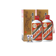 茅臺（MAOTAI）飛天 53度 貴州飛天茅臺 醬香型白酒 500ml（出口海外版） 53度 500mL 2瓶