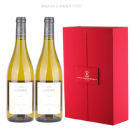 拉菲（LAFITE）羅斯柴爾德法國(guó)原瓶進(jìn)口霧禾山谷霞多麗白葡萄酒雙支禮盒裝 雙支紅色禮盒套裝新版