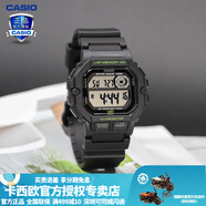 卡西歐（CASIO） 男表女表卡西歐手表男女情侶表學(xué)生時(shí)尚運(yùn)動(dòng)表太陽能雙顯電子表 WS-1400H-1AVPF夜跑黑 10年電量