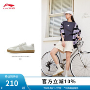 李寧（LI-NING）云川1.5|休閑鞋男女款低幫德訓(xùn)鞋時(shí)尚撞色運(yùn)動(dòng)鞋 云霧白(384女款)-1 37