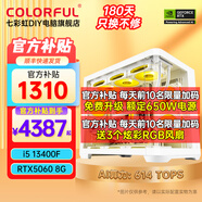 七彩虹電腦i5 13400F/RTX5060Ti 4060Ti吃雞永劫無(wú)間直播設計師RTX5070電競游戲臺式電腦主機diy組裝整機 配四丨i5 13400F丨RTX5060 8G