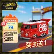 風(fēng)火輪（HOT WHEELS）合金小車玩具男孩車模玩具-風(fēng)火輪美泰80周年大眾面包車JBL68