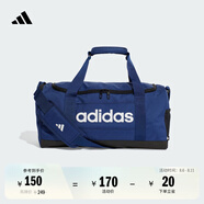 adidas運(yùn)動健身便攜斜挎手拎包男女新款阿迪達(dá)斯官方   深藍(lán)/白色   NS