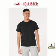 HOLLISTER24夏款經(jīng)典小海鷗情侶基礎(chǔ)款短袖T恤男裝女裝KI324-4042 黑色 M (180/100A)