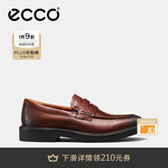 愛步（ECCO）樂福鞋男 皮鞋商務(wù)鞋英倫一腳蹬皮鞋 都市倫敦525654 深棕紅52565401053 41