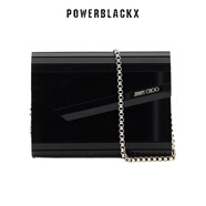 周仰杰（JIMMY CHOO ）女包水鉆女士手提包Candy鏈條肩帶 日常通勤晚宴派對送女友禮物 黑色 均碼