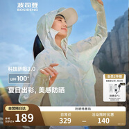 波司登楊紫同款國標(biāo)防曬衣女短款冰絲防紫外線顯瘦顯高斗篷式外套