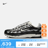 耐克（NIKE）女子透氣網(wǎng)眼運動鞋秋季復(fù)古跑鞋風(fēng)支撐NIKE P-6000 BV1021 011黑/山峰白/棉布白/帆白 41