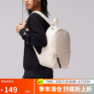 Jordan男女喬丹 聚酯纖維 經(jīng)典大Logo 雙肩包書(shū)包DV5304-219珍珠白 均碼