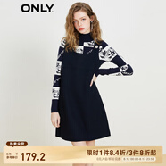 ONLY海軍風(fēng)針織衫背帶裙套裝連衣裙女|123107035 E39 天空隊(duì)長(zhǎng) L (170) 88A