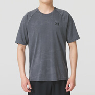 安德瑪（Under Armour）t恤男 秋季新款UA Tech彈力健身衣訓練透氣跑步運動短袖 灰色【透氣·干爽】 網(wǎng)眼布速干面料 M 【170】 體重110~130斤左右