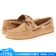 斯佩里（Sperry Top-Sider）男鞋戶外一腳蹬船鞋休閑鞋真皮柔軟舒適經(jīng)典復古英倫歐美7158233 Oatmeal 8=41