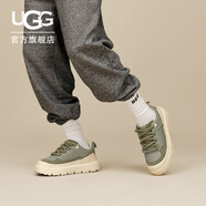 UGG秋季新款男女同款舒適時尚潮流輕便厚底系帶運動休閑鞋1170910 MBF | 苔綠色/磨砂白色 42