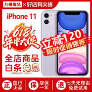 蘋果11 Apple iphone11 蘋果11二手 國行 雙卡雙待 全網(wǎng)通 二手蘋果手機 紫色 95新嚴選靚機 256G【更換電池100%+禮包】