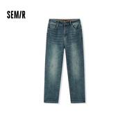 森馬（Semir）森柔牛仔牛仔褲男冬經(jīng)典復古通勤百搭103724124101A