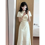 讓霧旗袍新中式連衣裙裙子女夏季2025新款純欲高級(jí)感改良版國(guó)風(fēng)女人味 蝶戀花連衣裙 胸圍體重結(jié)合拍 XL 建議110-120斤