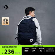 匡威（Converse）官方 Straight Edge男女休閑簡約雙肩包書包10021138 10021138-A02/暗夜藍(lán)色 OSFA