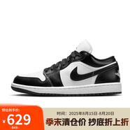 耐克NIKE休閑鞋女熊貓AJ 1喬丹JORDAN 1低幫運(yùn)動(dòng)鞋DC0774-101黑白38.5