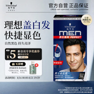 施華蔻（Schwarzkopf）男士染發(fā)霜2.0自然黑 染發(fā)膏染發(fā)劑男士專用蓋白發(fā)一洗黑輕松操作