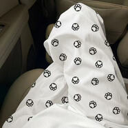 棉致甜美可愛(ài)夏季遛彎褲卡通印花睡褲女寬松可外家居褲學(xué)生休閑褲長(cháng)褲 新品-狗狗腳印-長(cháng)睡褲 M -建議80-100