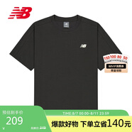 NEW BALANCENB官方25新款男舒適百搭休閑圓領(lǐng)短袖NEF29691 DKG 2XL