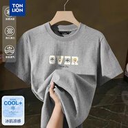 唐獅男圓領(lǐng)短袖T恤WP 淺麻灰 M