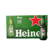 喜力進口啤酒迷你mini150ml*24意大利版隨機發(fā)貨瓶整箱裝京東快遞 意大利進口