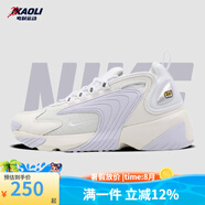 耐克（NIKE） 【潮】M2K跑步鞋女子V2K低幫透氣休閑輕便耐磨復古運動老爹鞋 AO0354-101（zoom 2k 白藍 39
