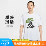 耐克NIKE男子短袖T恤 針織無領(lǐng) 運(yùn)動(dòng)休閑 經(jīng)典簡約HQ9245-100白 L